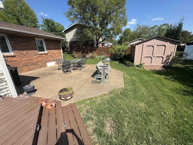 8133 Maple Ln, Newburgh, IN 47630 - view of yard with a patio area and a wooden deck