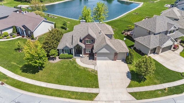 1933 Millennium Xing, Fort Wayne, IN 46845 - aerial view of property and surrounding area with a large body of water