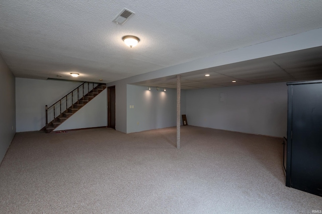 4431 Mccomb Rd, Huntertown, IN 46748 - finished below grade area with carpet and stairs