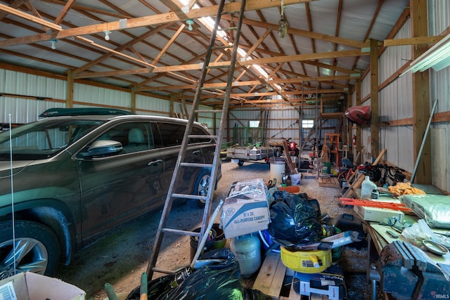 4431 Mccomb Rd, Huntertown, IN 46748 - garage with metal wall