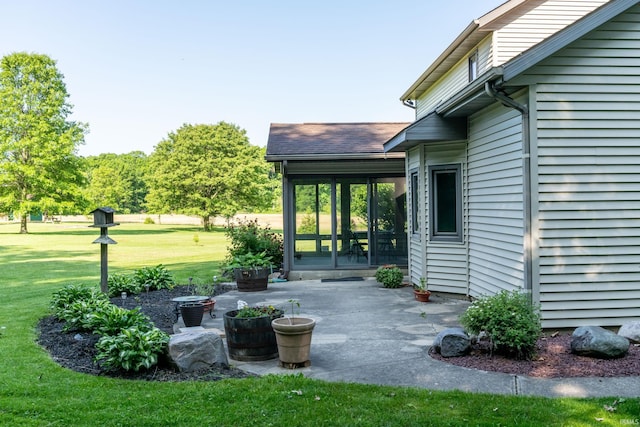 4431 Mccomb Rd, Huntertown, IN 46748 - view of grassy yard featuring a patio