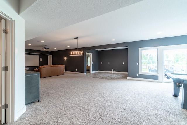 119 Artisan Pass, Fort Wayne, IN 46845 - unfurnished living room with carpet flooring, recessed lighting, and baseboards