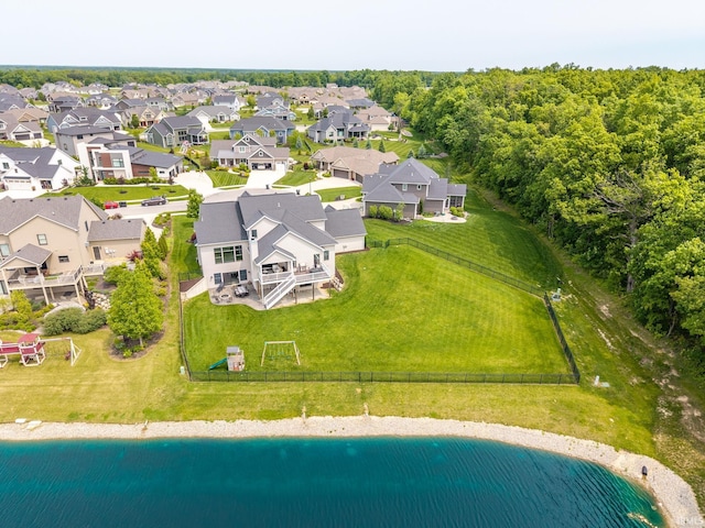 119 Artisan Pass, Fort Wayne, IN 46845 - aerial perspective of suburban area with a nearby body of water