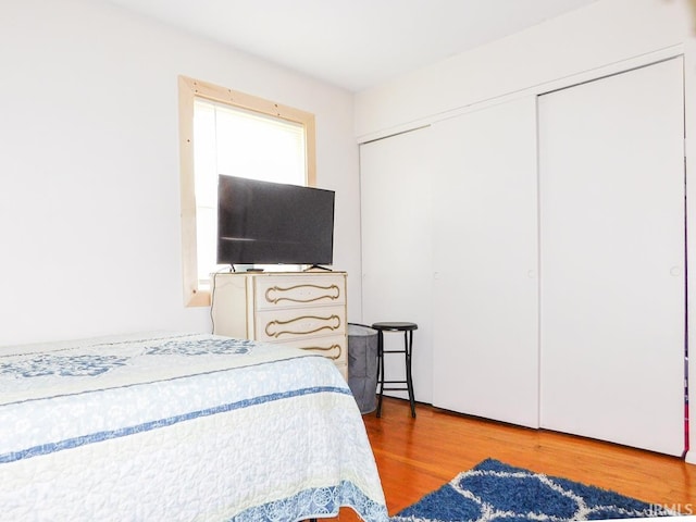 2363 N Oak Dr, Bluffton, IN 46714 - bedroom featuring wood finished floors and a closet