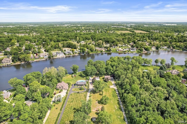 22907 State Road 120, Elkhart, IN 46516 - aerial view of a large body of water and a forest