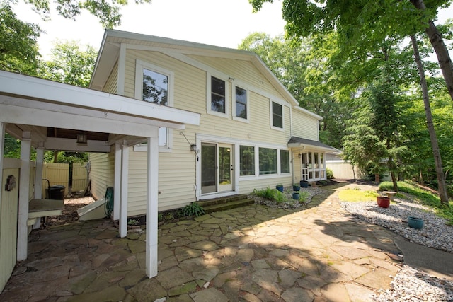 12071 W Tecumseh Bend Rd, Brookston, IN 47923 - back of property with a patio