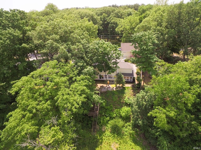 12071 W Tecumseh Bend Rd, Brookston, IN 47923 - bird's eye view of a forest
