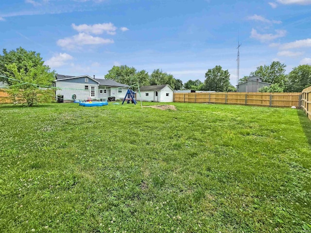 160 SW 5th St, Linton, IN 47441 - view of yard featuring a playground