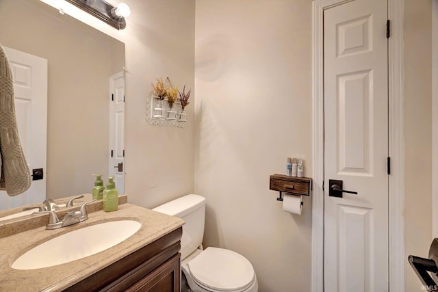 210 W Main St, Worthington, IN 47471 - half bath featuring vanity and toilet