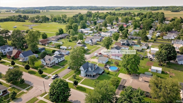 210 W Main St, Worthington, IN 47471 - aerial view of property and surrounding area with nearby suburban area
