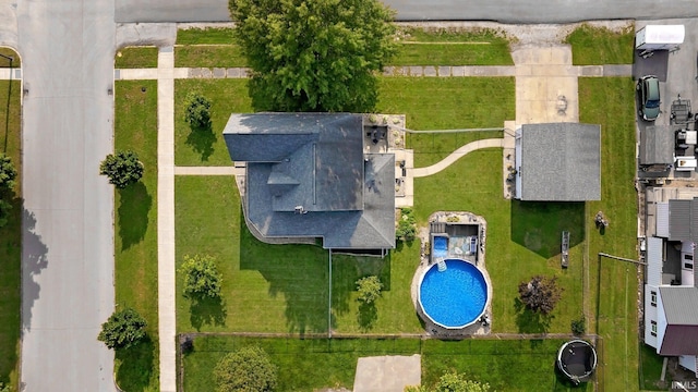 210 W Main St, Worthington, IN 47471 - bird's eye view of a pool