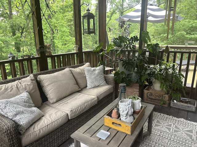 8284 S Mackenzie Ct, Bloomington, IN 47401 - sunroom / solarium with an outdoor hangout area and plenty of natural light