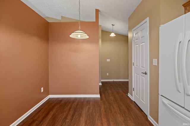 1890 Cal Dr, West Lafayette, IN 47906 - corridor featuring wood finished floors, baseboards, and lofted ceiling