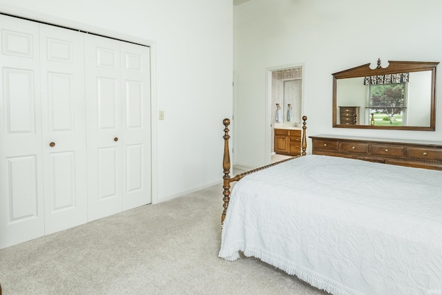 3915 S Allen Ct, Bloomington, IN 47401 - bedroom featuring carpet flooring, a closet, and baseboards