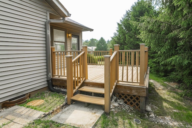 3915 S Allen Ct, Bloomington, IN 47401 - view of wooden deck