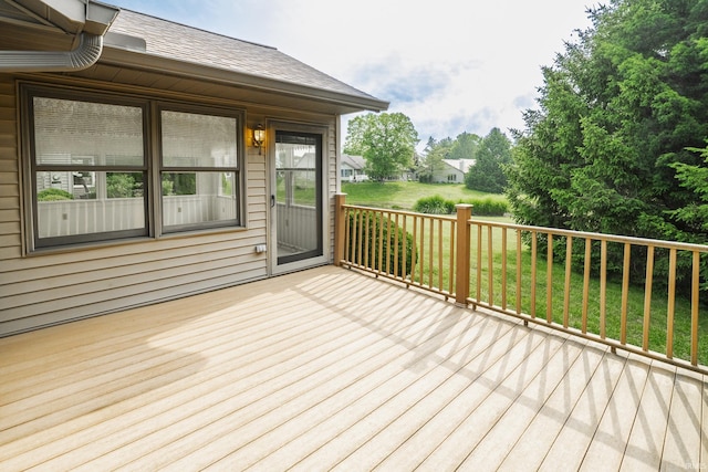 3915 S Allen Ct, Bloomington, IN 47401 - wooden terrace with a lawn