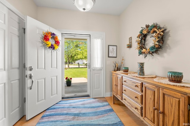 2410 Deerfield Ct, Decatur, IN 46733 - entryway with light wood-type flooring