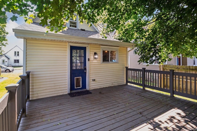819 S 8th St, Goshen, IN 46526 - view of wooden terrace