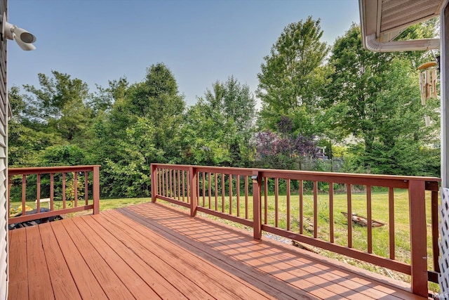 1063 S Colchester Ct, Bloomington, IN 47401 - wooden terrace featuring a yard