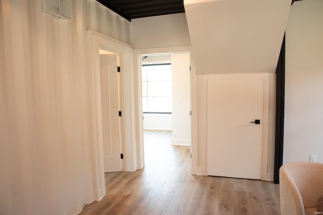904 E Berry St, Fort Wayne, IN 46803 - hallway with light wood-type flooring