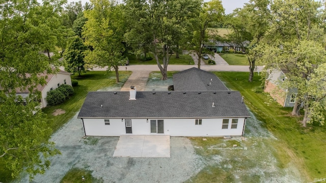 2135 Old Oak Dr, West Lafayette, IN 47906 - aerial view of property and surrounding area with a tree filled landscape
