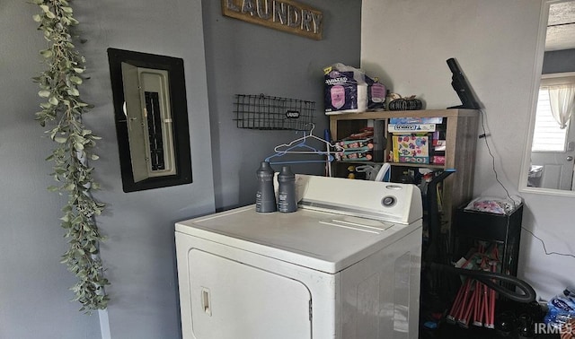 1104 Alder Dr, Lafayette, IN 47909 - laundry area featuring electric panel