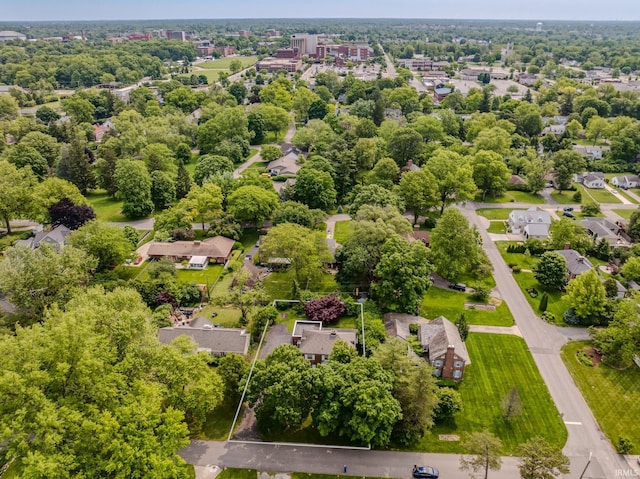 308 N Forest Ave, Muncie, IN 47304 - aerial view of property and surrounding area with property boundaries highlighted