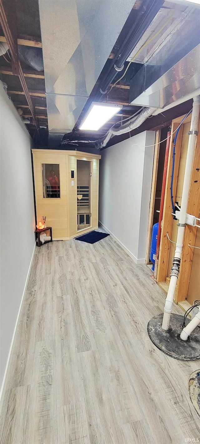 360 E 350 Rd N, Warsaw, IN 46582 - basement with wood finished floors and baseboards