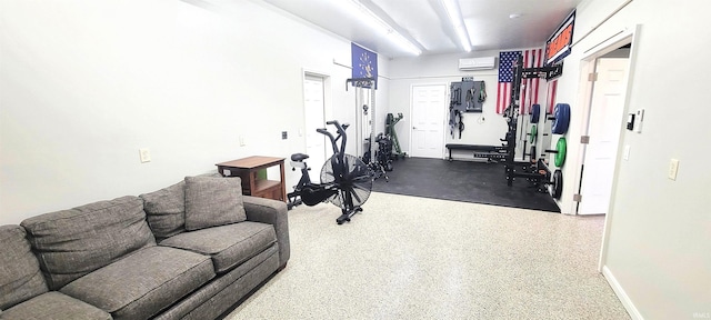 360 E 350 Rd N, Warsaw, IN 46582 - workout room featuring an AC wall unit