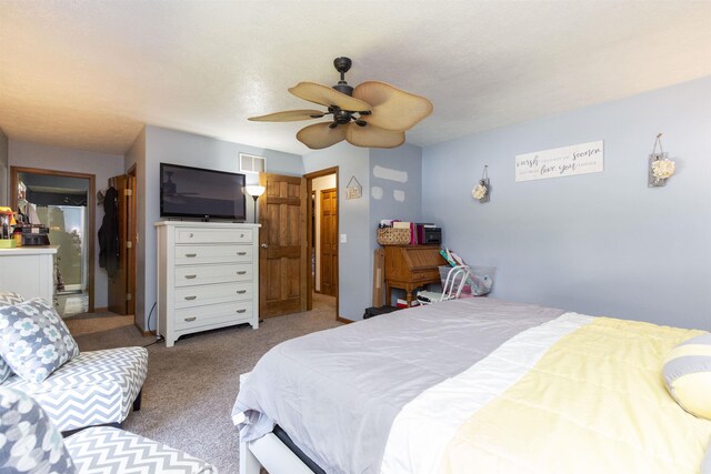 1617 Bennington Dr, Mishawaka, IN 46544 - bedroom featuring carpet and a ceiling fan