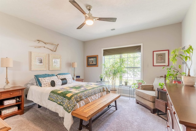 7937 Boydon Ct, Evansville, IN 47715 - carpeted bedroom featuring ceiling fan