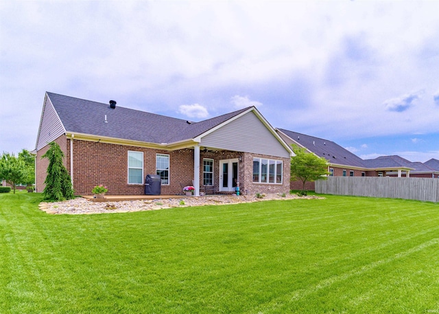 7937 Boydon Ct, Evansville, IN 47715 - rear view of house featuring brick siding and roof with shingles