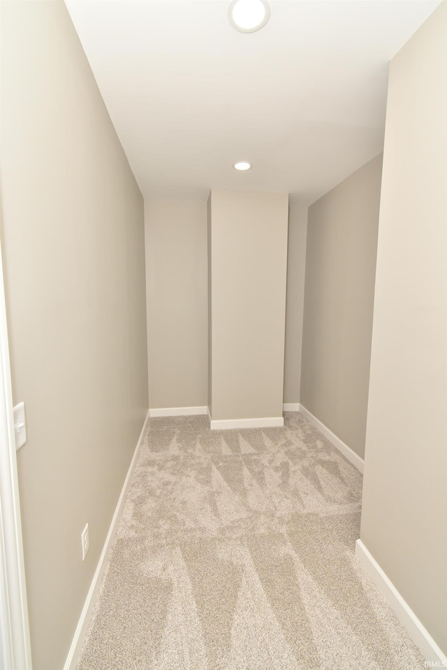 4831 N 400 W, Earl Park, IN 47942 - unfurnished room with light colored carpet, baseboards, and recessed lighting