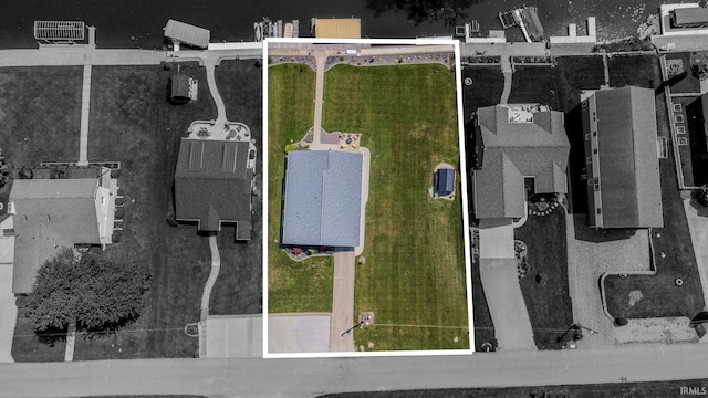 11382 N Biscayne Ln, Cromwell, IN 46732 - aerial overview of property's location featuring property boundaries highlighted