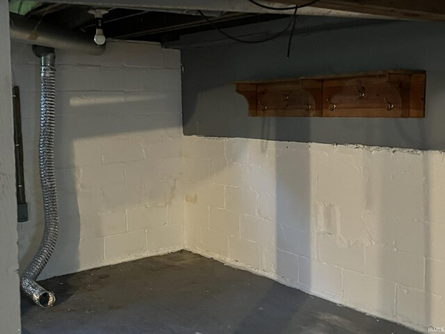 1311 S 31st St, South Bend, IN 46615 - basement featuring concrete block wall