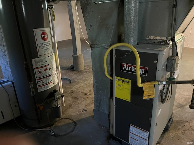 1311 S 31st St, South Bend, IN 46615 - utilities featuring gas water heater and heating unit