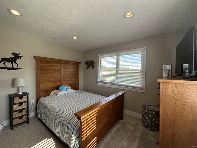 12524 W 545 N, Linton, IN 47441 - bedroom with carpet floors, baseboards, and recessed lighting