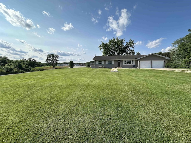 12524 W 545 N, Linton, IN 47441 - single story home with a front lawn and an attached garage