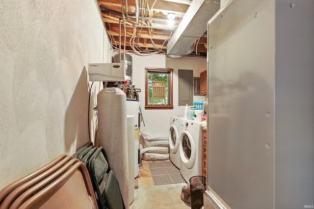 2090 S Warren Rd, Huntington, IN 46750 - laundry room with separate washer and dryer and electric panel