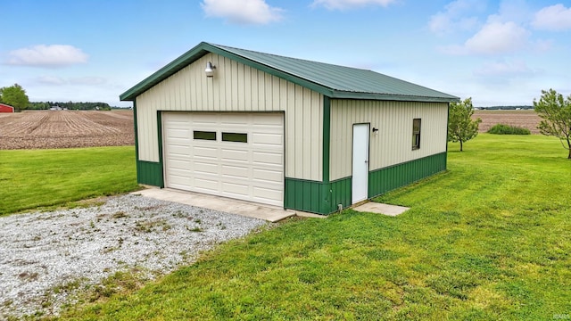 2090 S Warren Rd, Huntington, IN 46750 - detached garage with a view of rural / pastoral area, driveway, and agricultural area