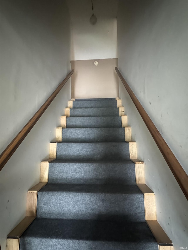 14512 Old State Road 37, Tell City, IN 47586 - stairs featuring carpet flooring