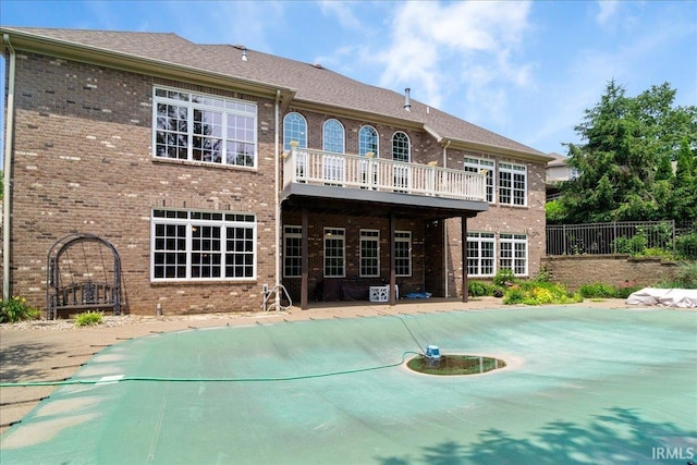 6444 Pebble Pointe Ct, Newburgh, IN 47630 - rear view of house featuring brick siding