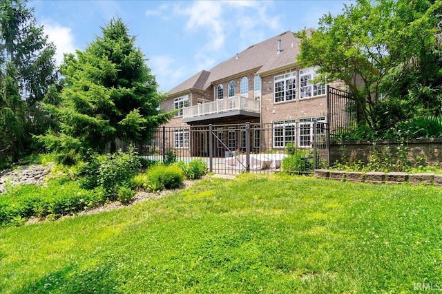 6444 Pebble Pointe Ct, Newburgh, IN 47630 - back of property featuring brick siding