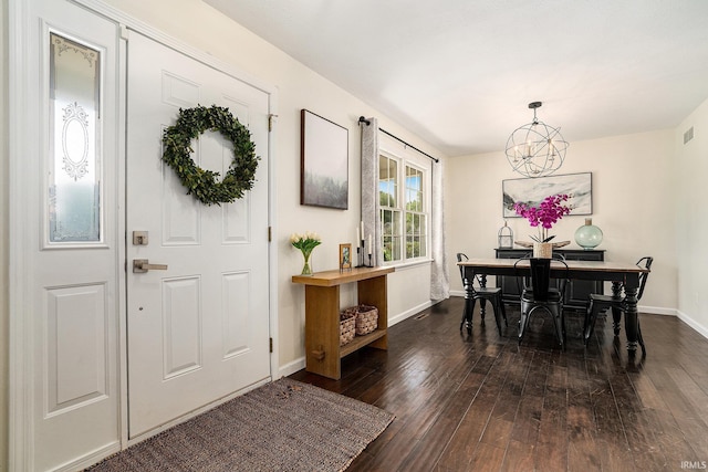 58201 Windsong Dr, Elkhart, IN 46517 - dining room featuring dark wood-type flooring and baseboards