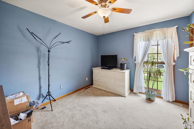 61587 Brompton Rd, South Bend, IN 46614 - carpeted bedroom with baseboards and ceiling fan