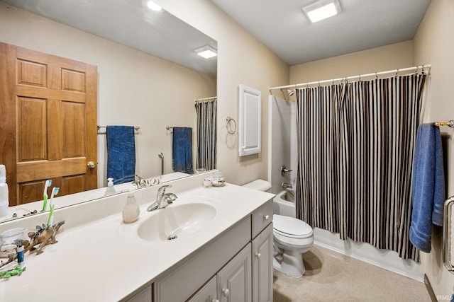 61587 Brompton Rd, South Bend, IN 46614 - full bathroom with toilet, vanity, and shower / bath combo