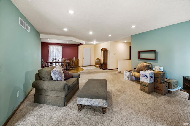 61587 Brompton Rd, South Bend, IN 46614 - carpeted living room with recessed lighting and baseboards