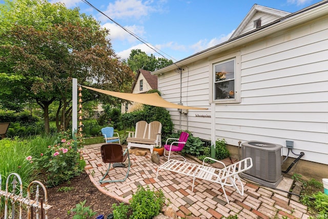 1712 High St, Fort Wayne, IN 46808 - view of patio with central AC