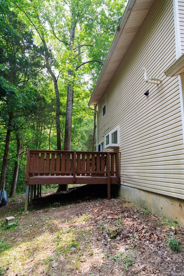 3289 S State Road 37th Rd, Paoli, IN 47454 - view of yard with a wooden deck
