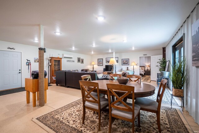 8615 W 450 S, Hudson, IN 46747 - dining space with a wall mounted AC and recessed lighting